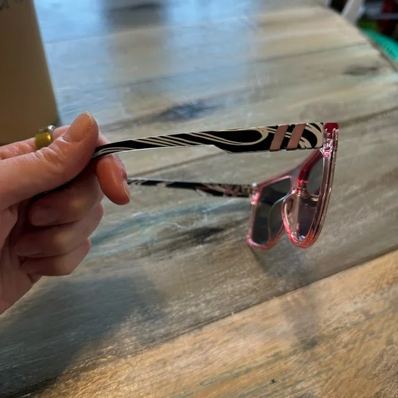 Pink Shield Sunglasses - Womens Fashion Sunglasses - Picture 2 of 3